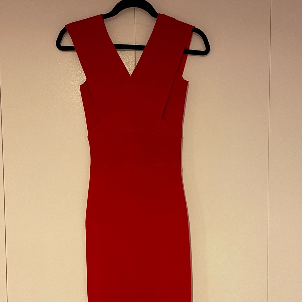 Sexy red cocktail dress